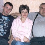 Z rodzicami Jolantą i Waldemarem